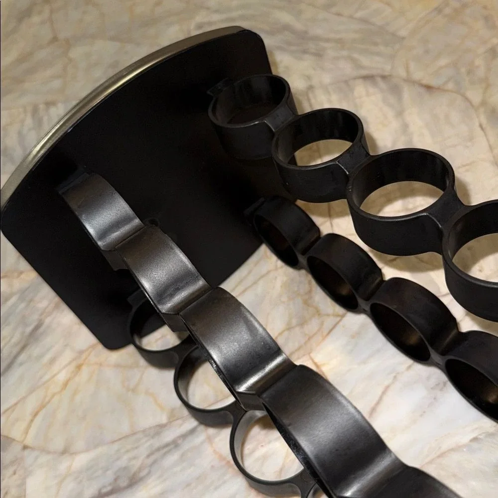 Rotating K Cup Tower 20 Jar Capacity Brushed Stainless‎ Steel Black Swivel